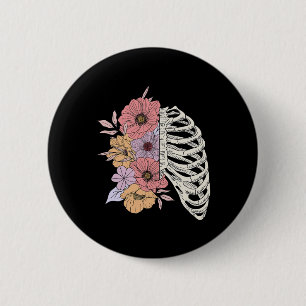 Rib Cage Flower Easy Halloween Costume  Button