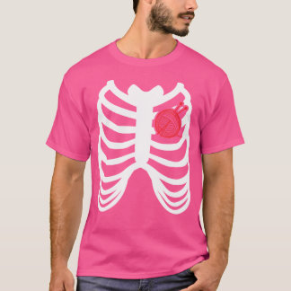 Rib Cage Funny Halloween Knitting Knitter T Shirt