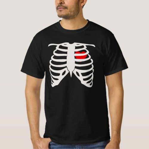 Rib cage heart T_Shirt