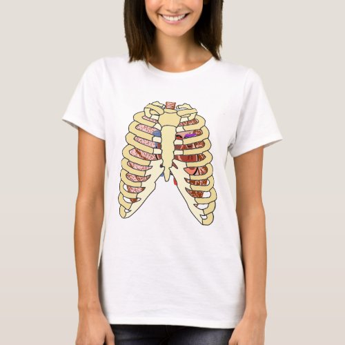 Rib Cage Lungs  Heart T_Shirt