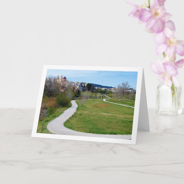 Riba-roja de Túria, Spanish Town, Valencia Card (Orchid)