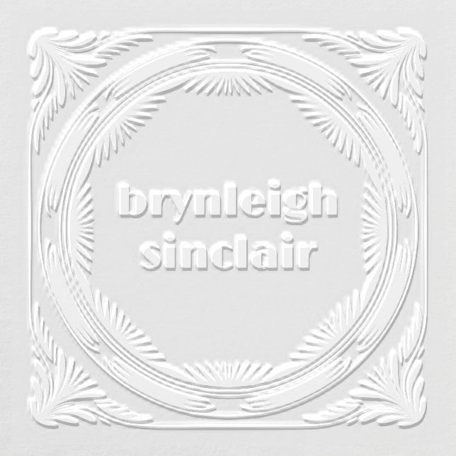 Ribbed Botanical Leaf Name Embosser (Design)
