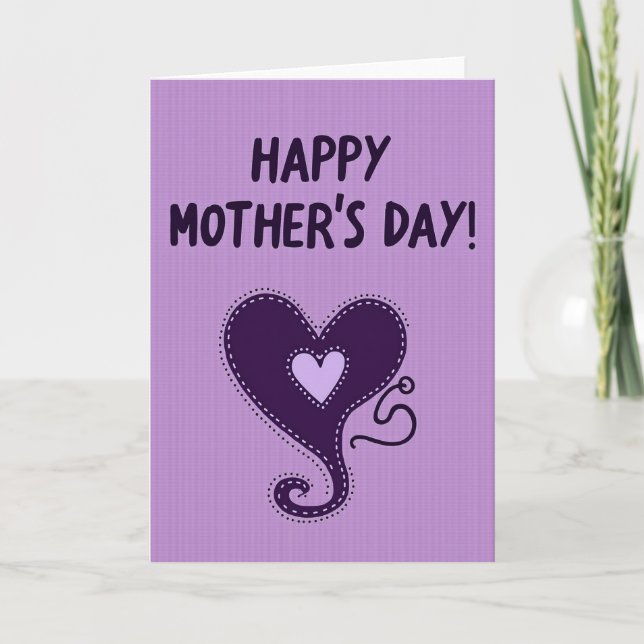 Ribbed Mothers Day Card (Front)