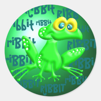 Ribbit! Classic Round Sticker