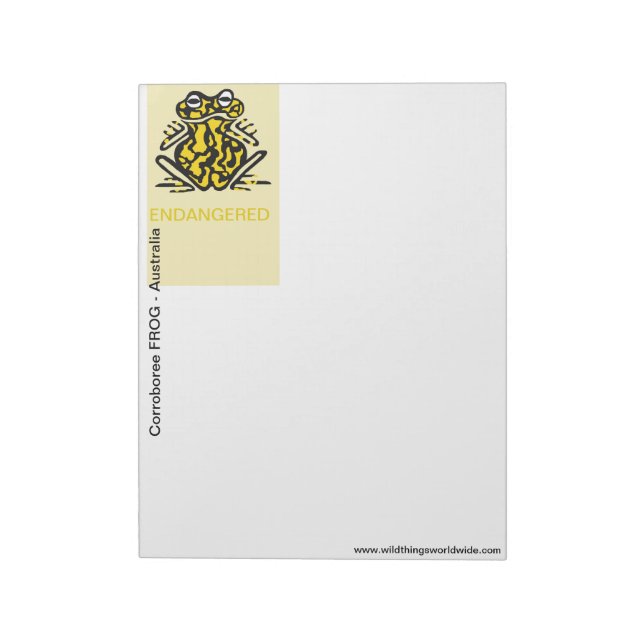 Ribbit -Corroboree FROG - Amphibian - Wildlife - Notepad (Rotated)