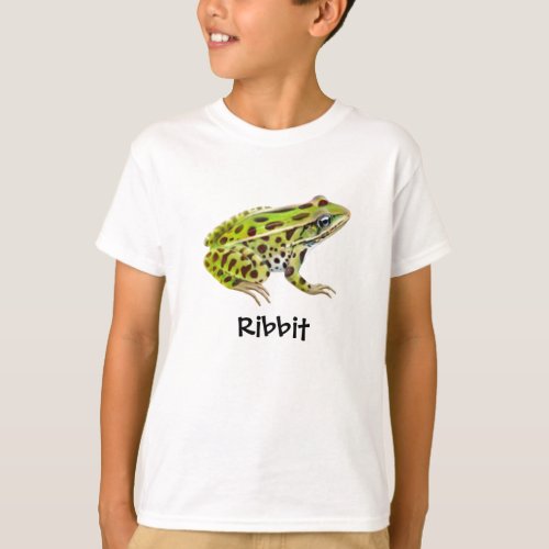 Ribbit Frog Kids T_Shirt