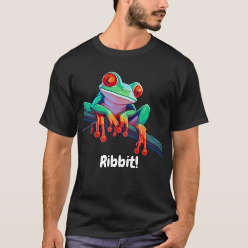 Ribbit Frog T_Shirt _ Customizable Design