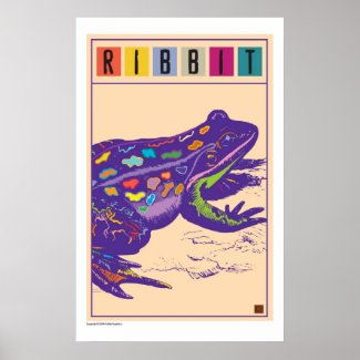 Ribbit Poster print