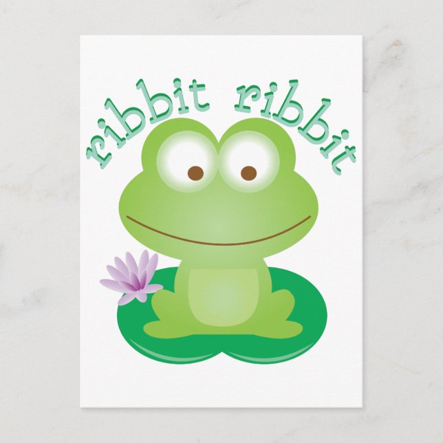 Ribbit Ribbit Postcard (Front)