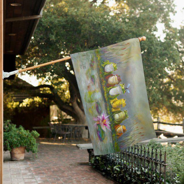 Ribbit River House Flag (In SItu)