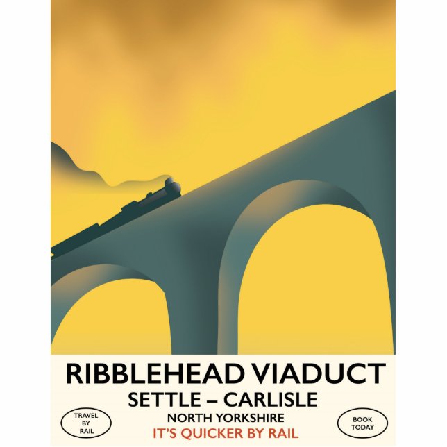 Ribblehead Viaduct Yorkshire locomotive Cutout (Front)