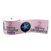 Happy Birthday Ribbon, Friends Family Surprise Gro Grosgrain