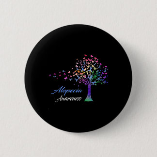 Ribbon Alopecia Awareness  Button