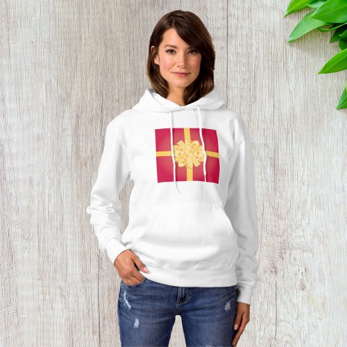 Ribbon And Bow Womens Hoodie