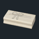 Ribbon and Bow Wood Art Stamp<br><div class="desc">Bow with Ribbon Rubber Stamp. Decorative art stamp for scrapbooks, cards and crafts. Color this in after stamping or use with colored ink for fun results. If you like what you see, but don’t see what you want, I can edit my designs to print on the items you need. For...</div>