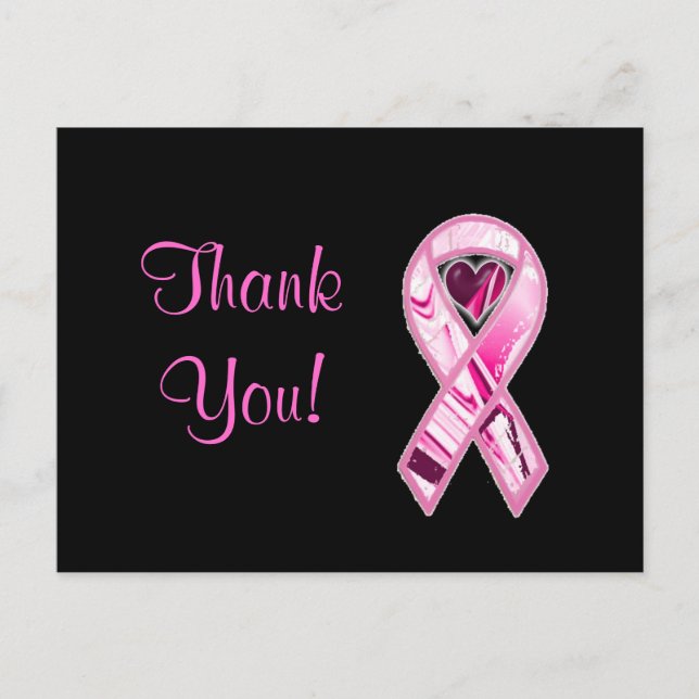 Ribbon and Heart Postcard (Front)