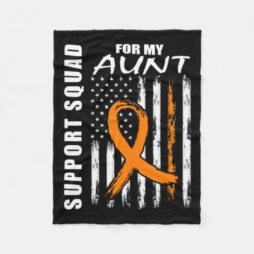 Ribbon Aunt Leukemia Awareness Usa Flag Cancer Gif Fleece Blanket