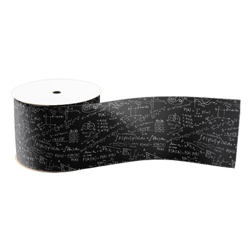 Ribbon _ Black And White Math formula