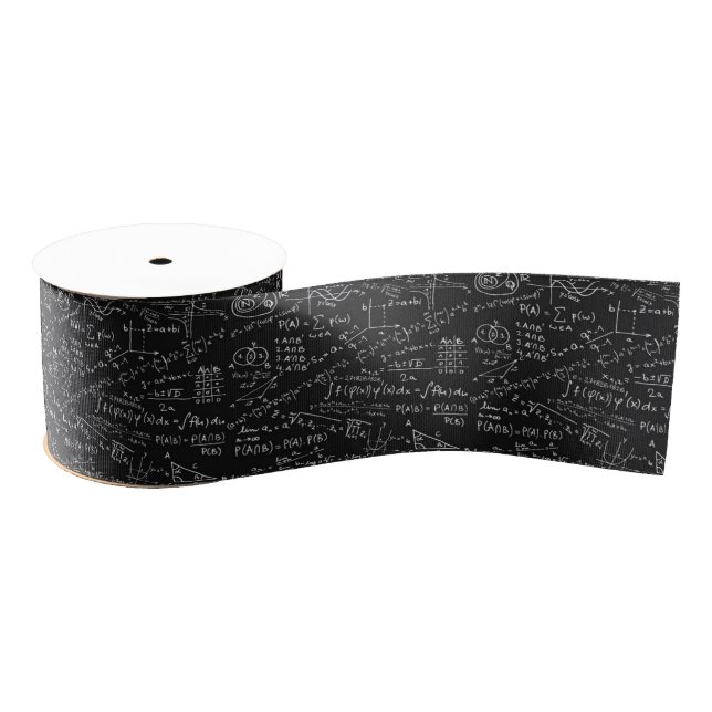 Ribbon - Black And White Math formula (Spool)