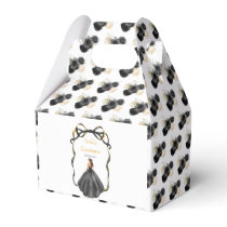 Ribbon Black Brown Hair Princess Quinceanera Favor Boxes