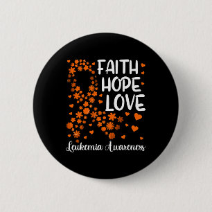 Ribbon Blood Cancer Faith Hope Love Leukemia Awar Button