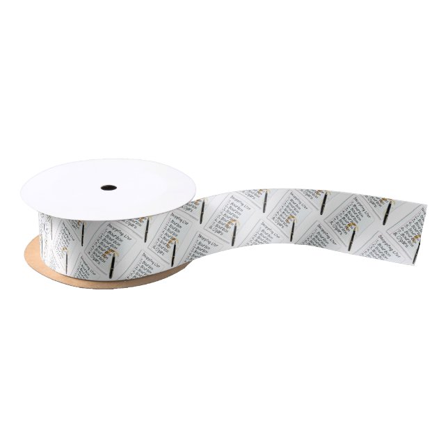 RIBBON - BOURBON LOVERS SHOPPING LIST (Spool)
