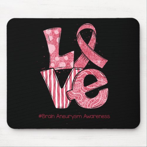 Ribbon Brain Aneurysm Awareness Month  Mouse Pad