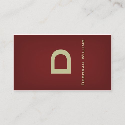 Ribbon Brass Business Card