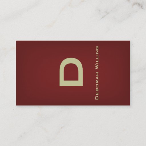 Customizable Ribbon Brass Business Card