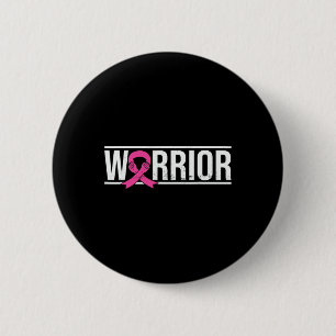 Ribbon Breast Cancer Awareness Warrior Fighter Sur Button
