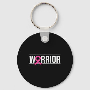 Ribbon Breast Cancer Awareness Warrior Fighter Sur Keychain