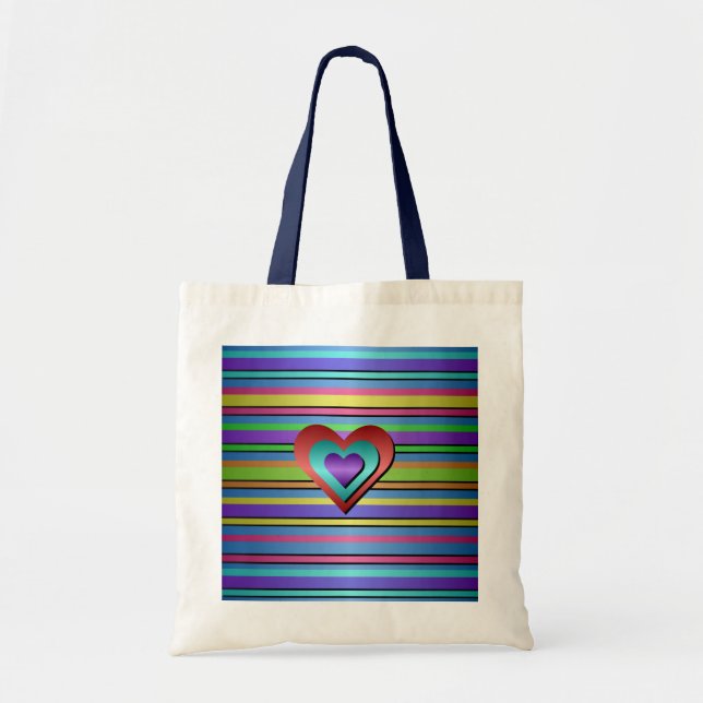 Ribbon Budget Tote Bag (Front)