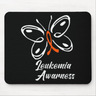 Ribbon Butterfly Aml Leukemia Awareness 88 Mouse Pad