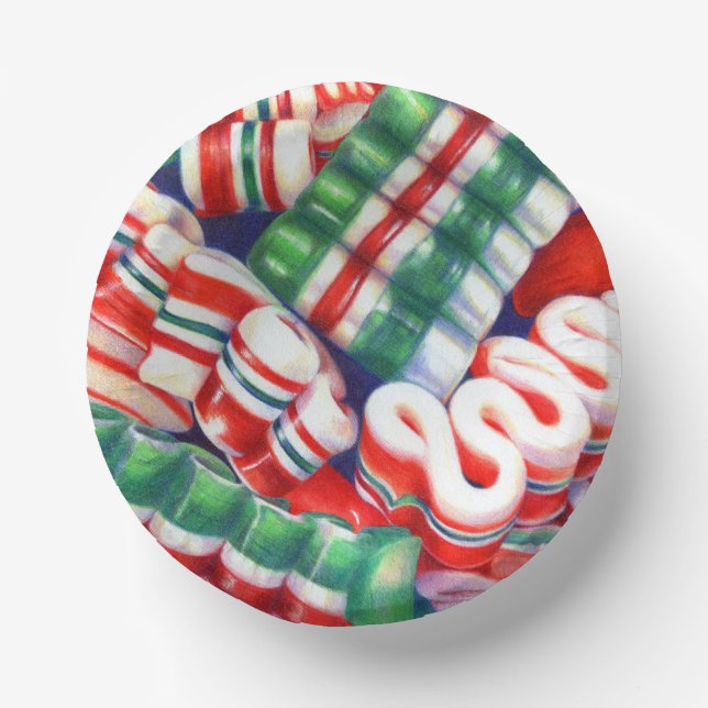 RIBBON CANDY 7" Paper Bowls (Front)