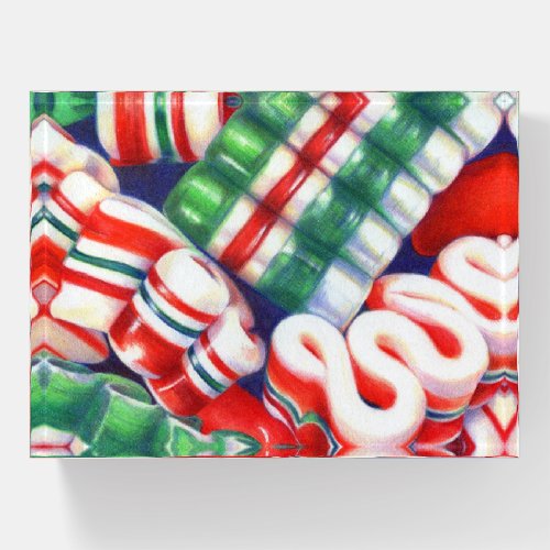 RIBBON CANDY Rectangle Paperweight