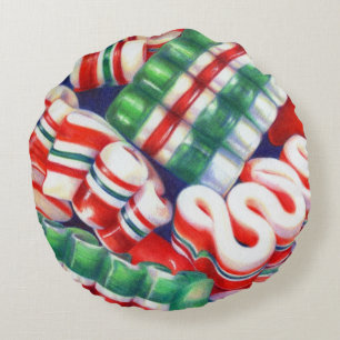 RIBBON CANDY Round Pillow