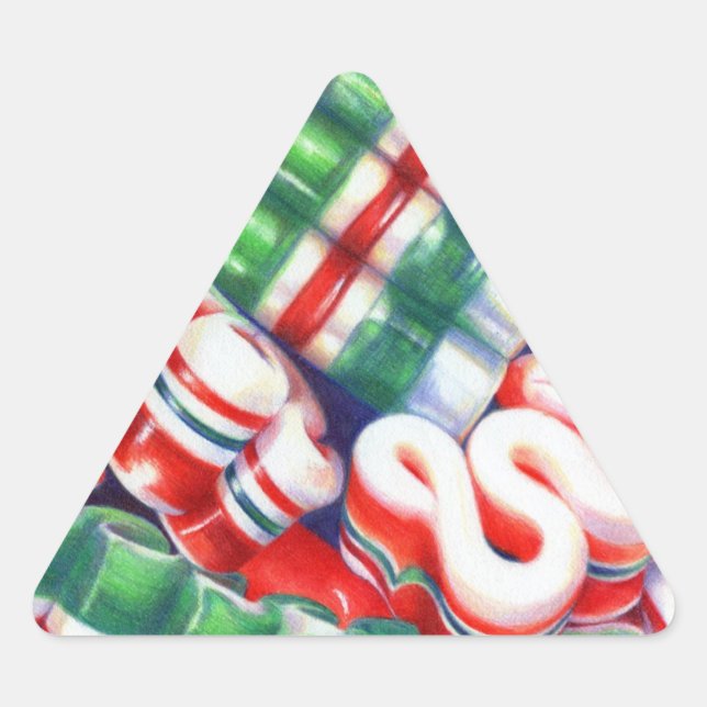 RIBBON CANDY Triangle Stickers (Front)