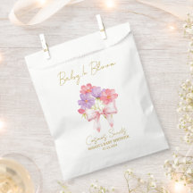 Ribbon | Cosmos Seeds Baby Shower Favor Bag