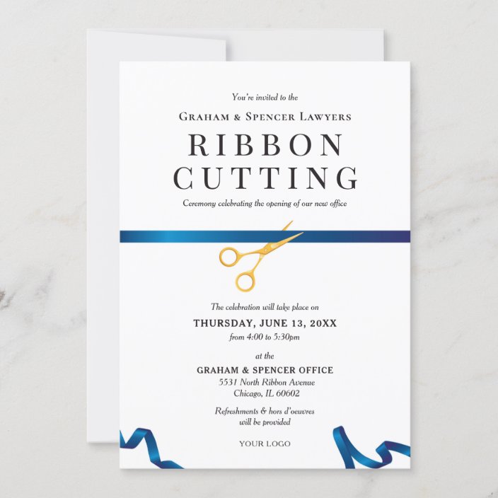 Ribbon Cutting Invitation