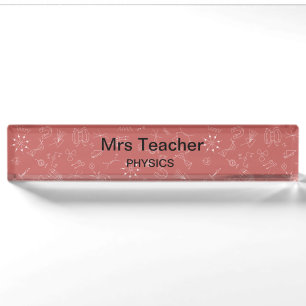 Ribbon Desk Name Plate