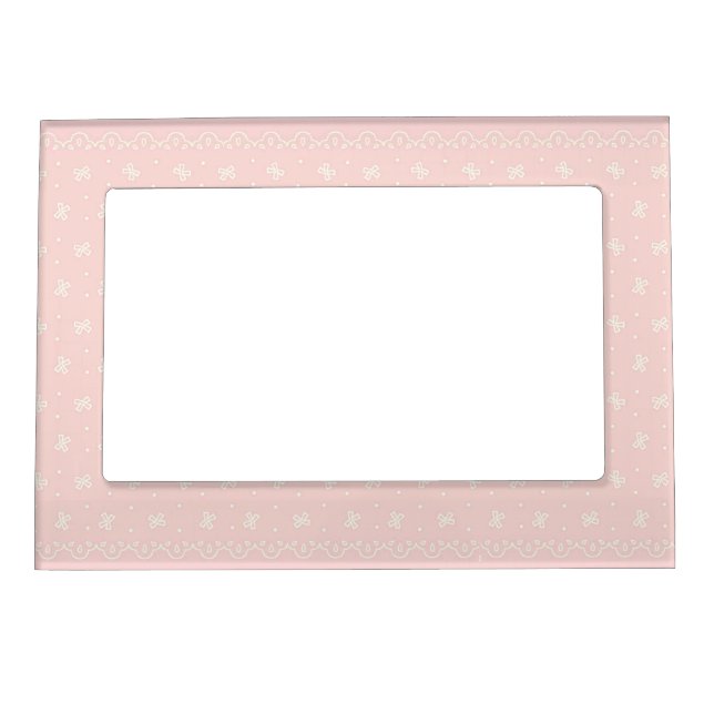 Ribbon & Dots (Pink)   Magnetic Frame (Front)