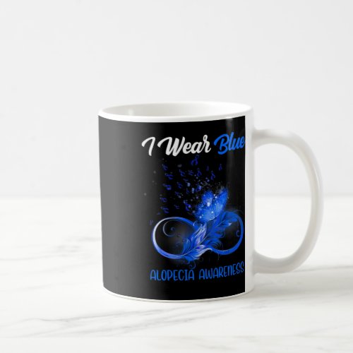 Ribbon Feather Alopecia Awareness  Coffee Mug