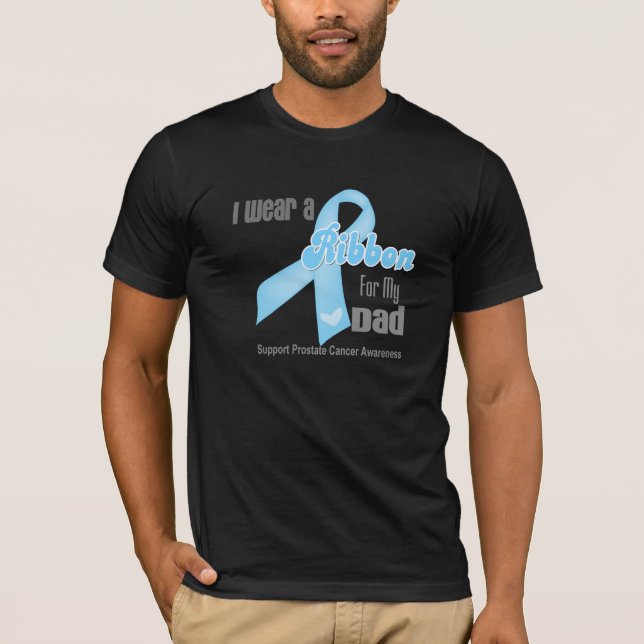 Ribbon For My Dad - Prostate Cancer T-Shirt (Front)