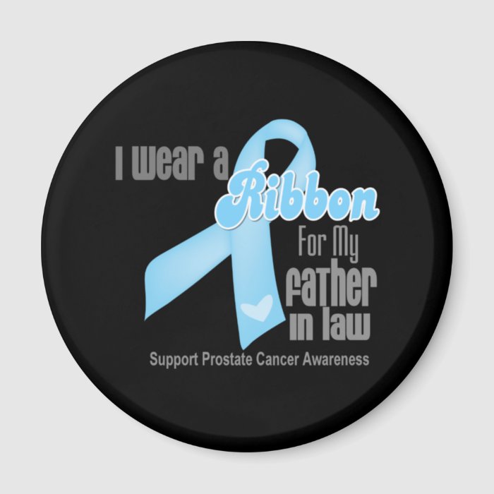 Ribbon For My Father in Law   Prostate Cancer Fridge Magnets