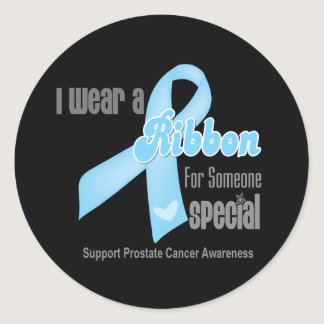 Ribbon For Someone Special - Prostate Cancer Classic Round Sticker