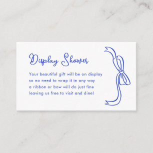 Ribbon French Blue Display Shower Insert