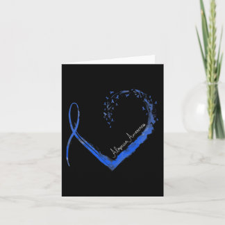 Ribbon Heart Alopecia Awareness 1 Card