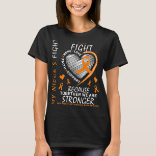 Ribbon Heart Ms Niece Multiple Sclerosis Awareness T-Shirt