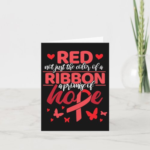 Ribbon Heart Surgery Heart Disease Awareness  Card