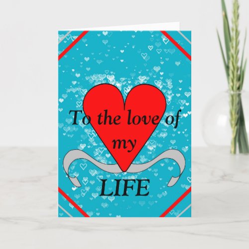 Ribbon Heart Valentines Day Card